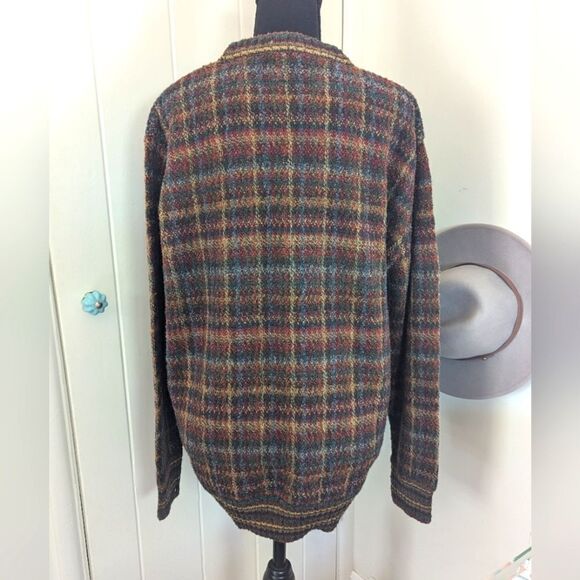 VTG Belvedere Italy Wool Alpaca Sweater M Eclectic Grandpa Countryside Preppy - Picture 6 of 9